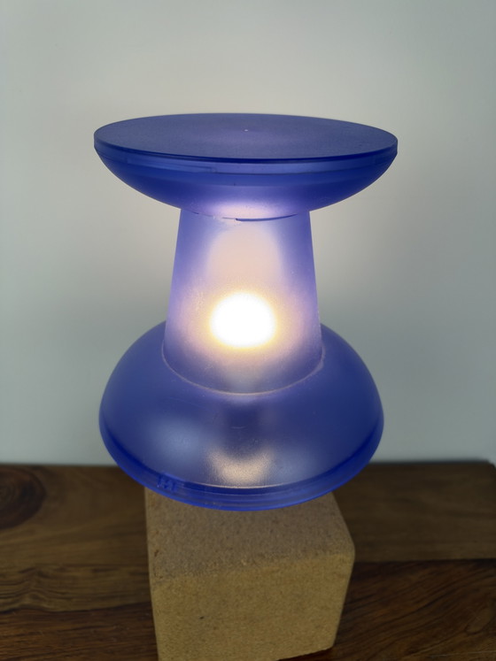 Vintage Bug-Shaped Lamp – Blue | Pop Art Design by Visualgram – Table lamps, Plastic, Metal (photo 5 of 10)