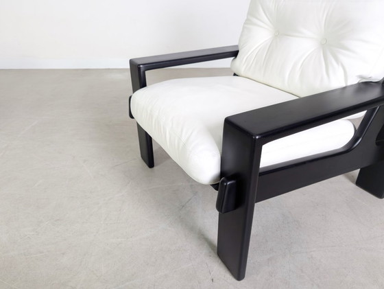 Image 1 of Set of 2 original armchairs Asko Finland Esko Pajamies leather armchair