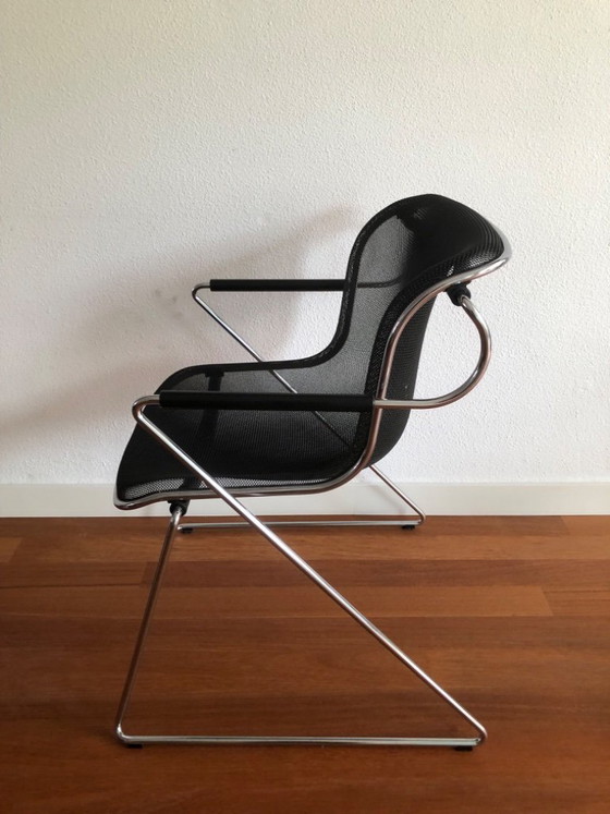 Image 1 of Set van 5 Penelope Castelli Charles Pollock stoelen 