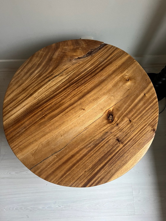 Tavolino da caffè rotondo unico – eigen ontwerp, Tavolini da caffè, Legno, Metallo (photo 14 of 15)