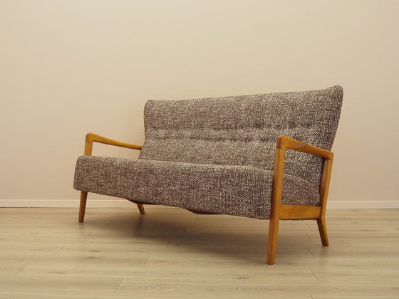 Image 1 of Beuken bank, Deens design, jaren 60, fabrikant: Fritz Hansen