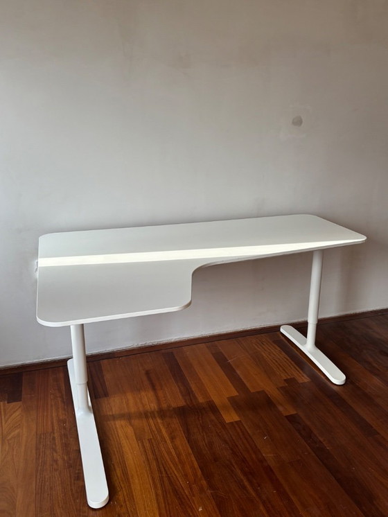 Image 1 of Modern White Desk – Great Condition
