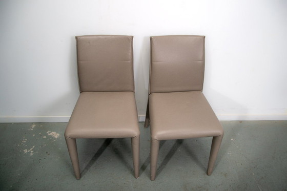 Sillas Vol Au Vent de Mario Bellini para B&B Italia. Juego de 8. – Sillas de comedor, Leather, Vintage (photo 2 of 14)