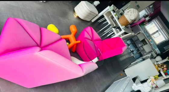 Coppia di poltrone di design ALBERTA GOSSIP – design italiano – lavorazione originale – Textile (photo 8 of 8)