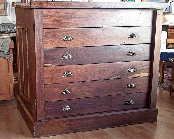 Image 1 of Kartenmöbel Palisander Mitte 19. Jahrhundert Breite 122 cm