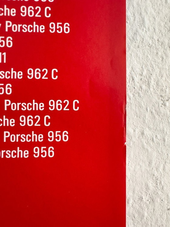 Image 1 of 🏁 Original Porsche "CUP '86" Racing Poster - Joest / Brun / Blaupunkt | XL 102x76cm Plakat