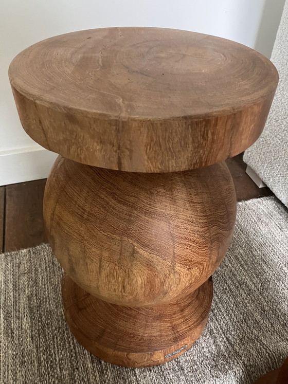 Pols Potten Ball Stool / Side Table Wood (photo 5 of 6)