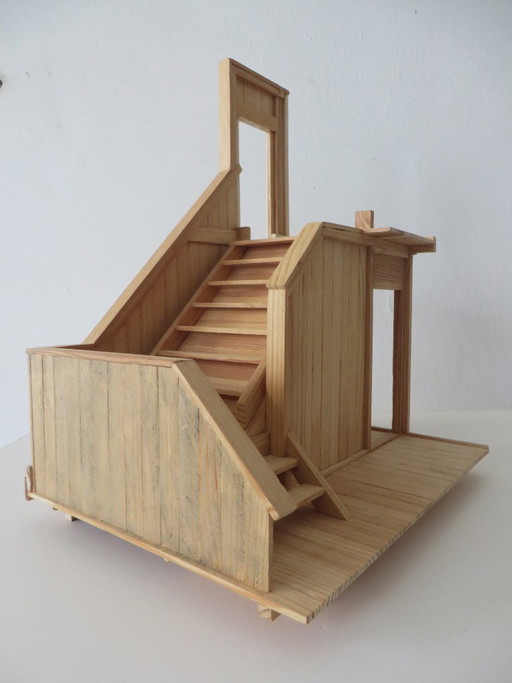 Eric van Solm - « Le jeu de la mémoire » – beeldhouwkunst, Wood
