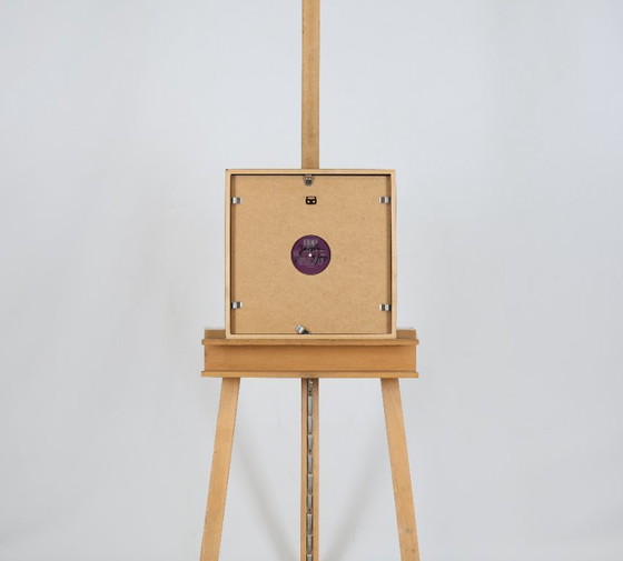 Image 1 of Oliver Jordan (1958) - Portrait de John Lennon - 2005 - Huile sur microsillon - 43 x 43 cm