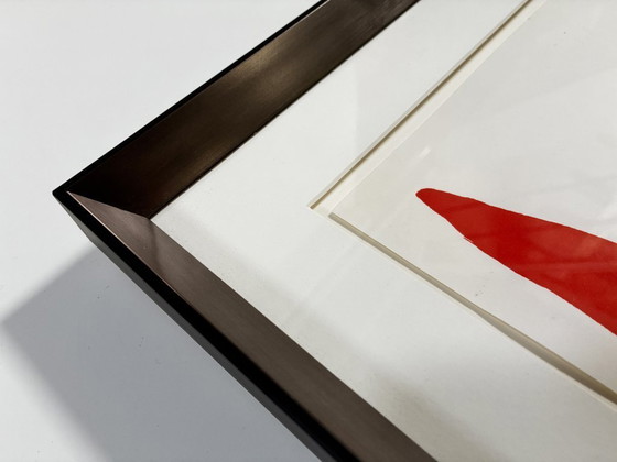 Image 1 of Original-Lithografie • Rot-schwarze Komposition • Alexander Calder • 1965