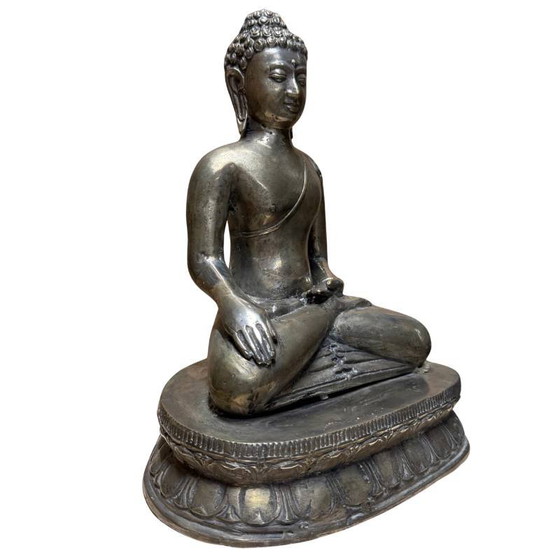 Shakyamuni Buddha aus gemischtem Metall, 19. Jahrhundert – Bildhauerei, Brass (photo 2 of 10)
