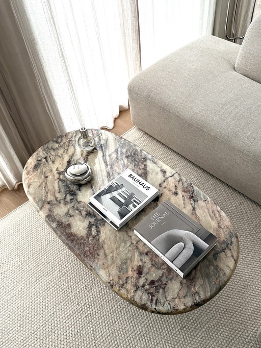 Vintage marble coffee table, Italy 1970
