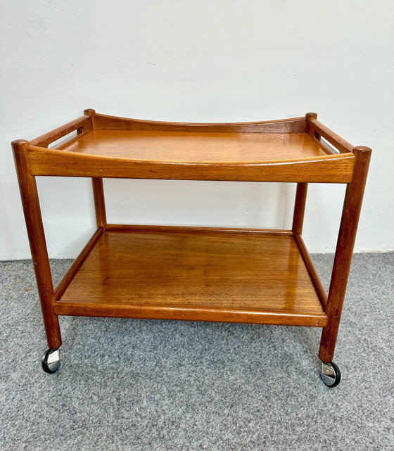Danish Design Teak Bar Cart AT 45 Hans J. Wegner PP-Møbler, Hans Wegner, Wood, Brown (photo 13 of 15)