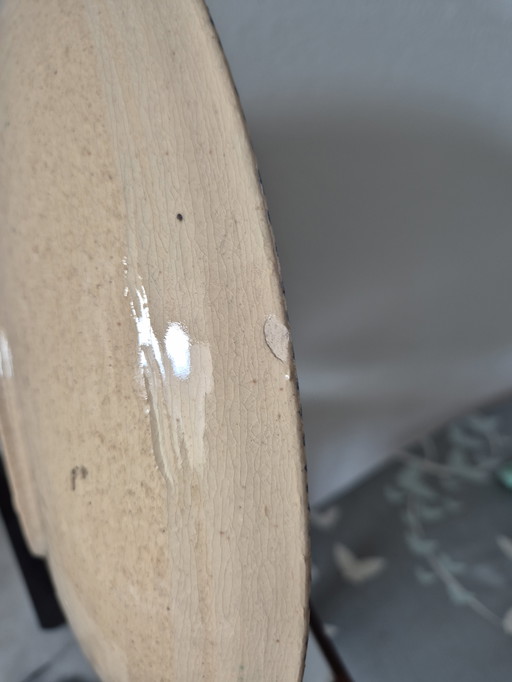 Chris Lanooy, plato con decoración de hongos