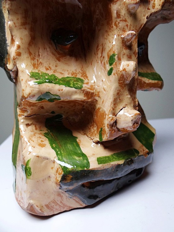 Image 1 of Modern anthropomorphic sculpture in glazed terracotta, vintage 1970s-2000s