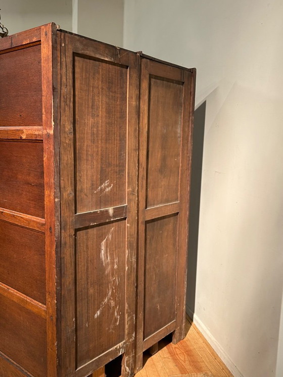 Image 1 of Industriële vintage dubbele archiefkast circa 1925