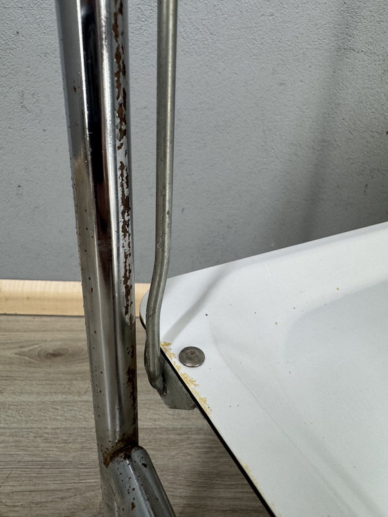 Image 1 of Vintage serving trolley on wheels - stylish & functional