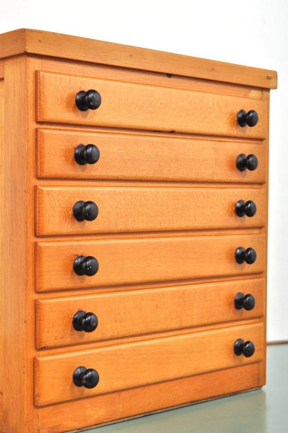 Image 1 of Mobiletto portagioie vintage in faggio, anni '50