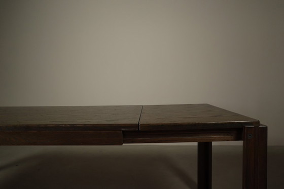 Image 1 of Extendable Oak Dining Table by AZS Meubelen, Netherlands, 1970s