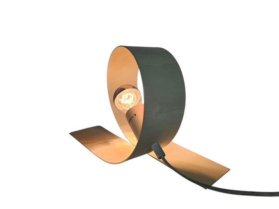 Image 1 of Massive - Made in Belgium - Looping lamp - table lamp - white lacquered - 90's
