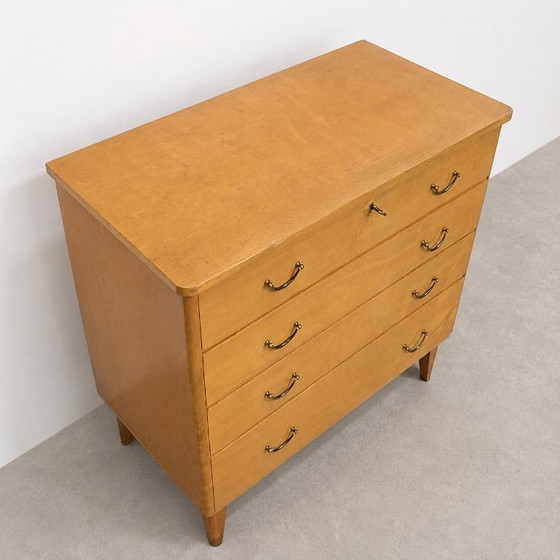 Image 1 of Commode vintage Imexcotra en bouleau, Belgique, années 1960