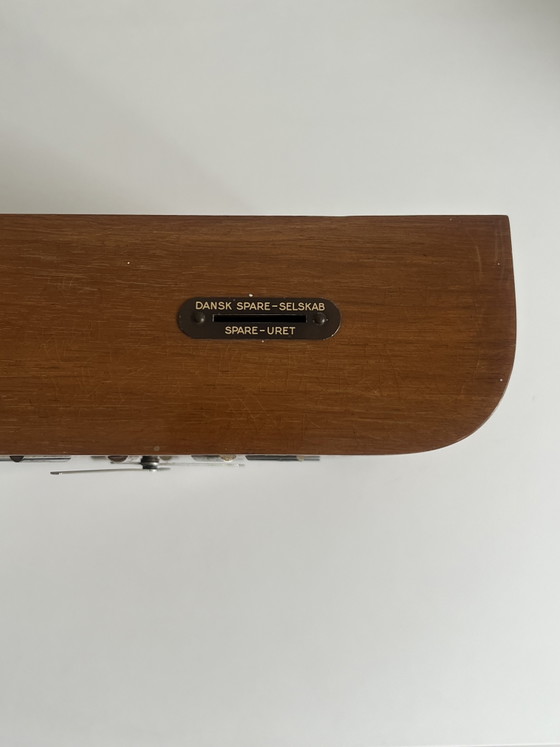 Zeldzame jaren 40 Art Deco Deense Opwindklok en Spaarpot – Klokken, Wood (photo 3 of 10)