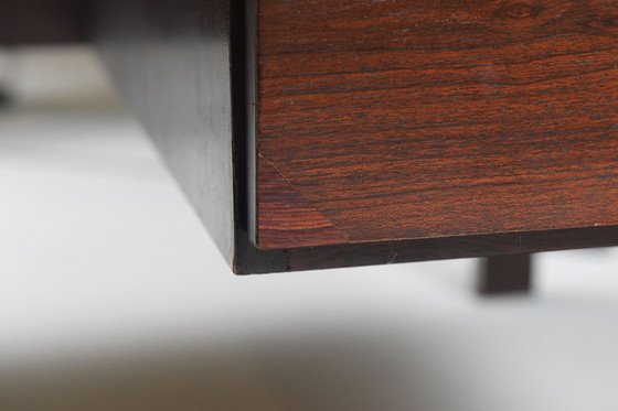 Image 1 of Stunning Desk Table In Brazilian Rosewood By Jean Gillon For Italma Woodart.