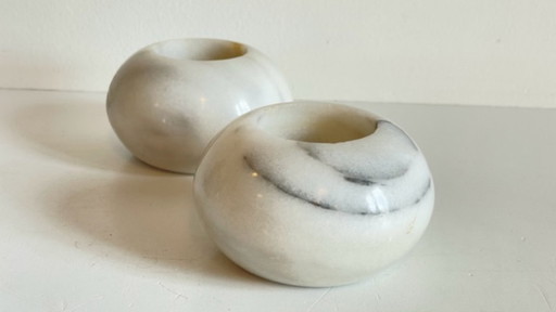 Marble Candle Holders, 1970s