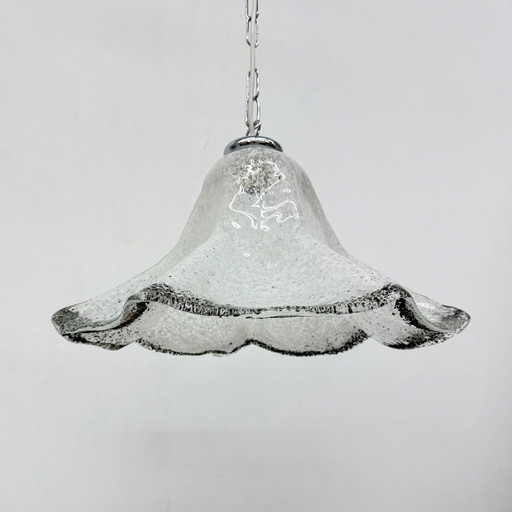 Midcentury Murano glas hanglamp door mazzega , jaren 1970