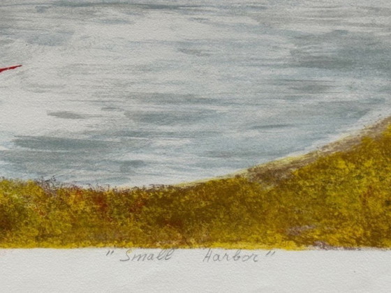 Image 1 of Litografia "Small Harbor" di Judith Bledsoe