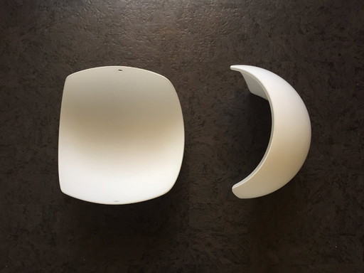 Aureliano Toso, 2 lámparas de pared de porcelana italiana