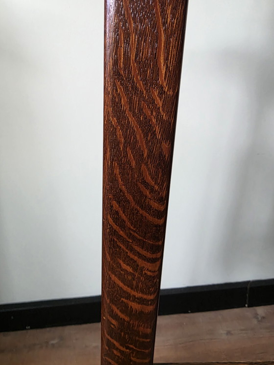 Image 1 of Vintage eiken barkrukken set met kapiteinstoel