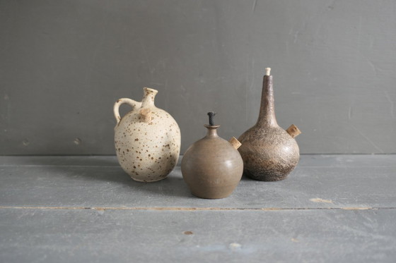 Image 1 of Vintage set van 3 keramiek olielampen