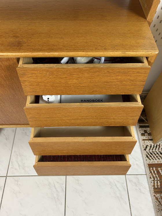 Image 1 of Parete attrezzata indipendente in stile scandinavo vintage