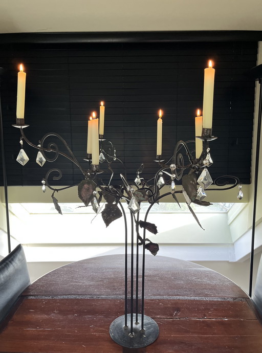 Maroeska Metz 8-arm candelabra