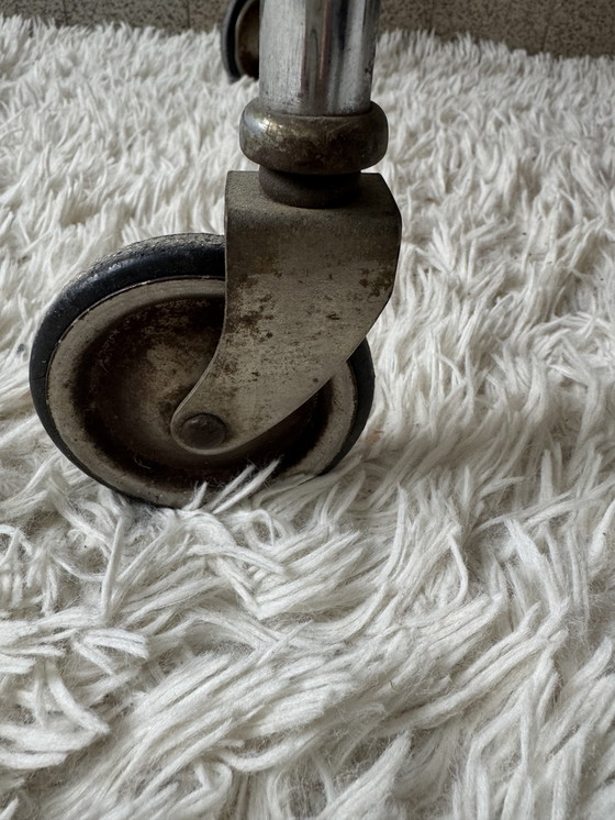 Image 1 of Rolling Formica Sideboard 60s