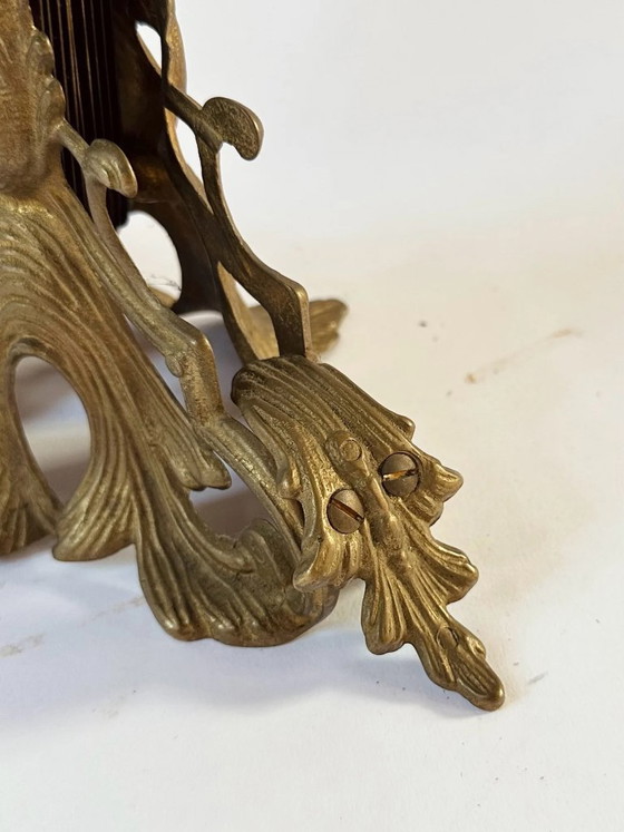 Paravent de cheminée vintage en laiton français en forme de paon, début à milieu du XXe siècle – Objets déco (photo 9 of 11)