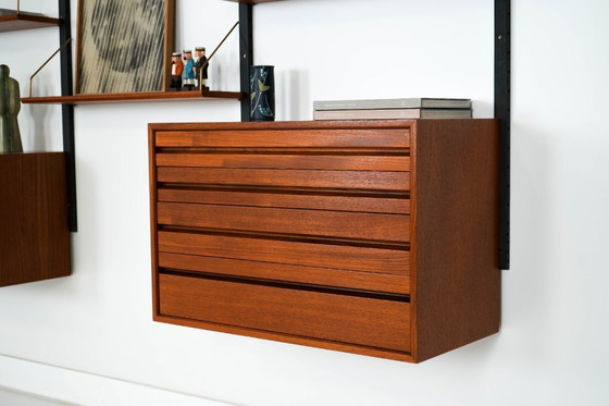 Image 1 of Étagère modulaire en teck, design danois, années 1960, designer : Poul Cadovius