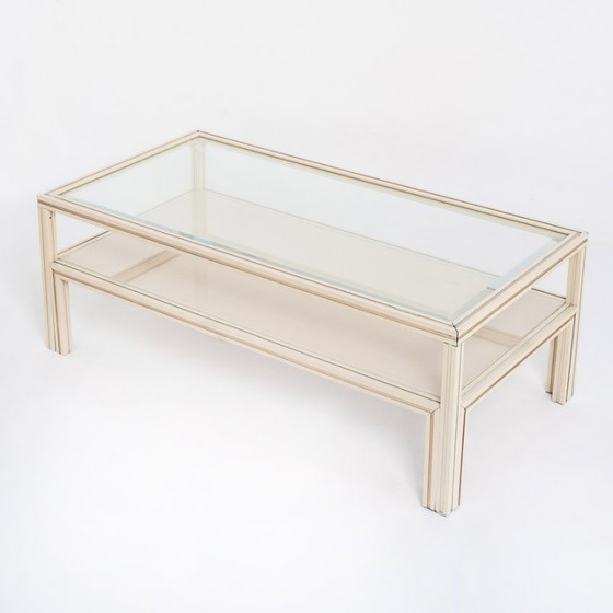 Tavolino da caffè vintage. Design e produzione: Pierre Vandel. Francia, anni '80. – Tavolini da caffè, Crystal (photo 3 of 9)