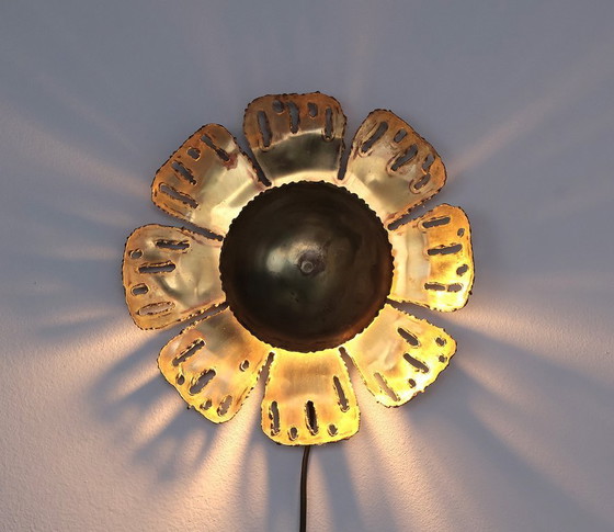 Image 1 of Holm Sørensen messing wandlamp, 1960s