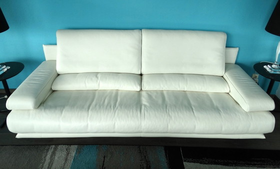 Image 1 of ROLFBENZ Drie Zitsmeubel Wit Leder
