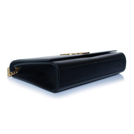 Image 1 of Sac bandoulière Kate moyen Saint Laurent noir