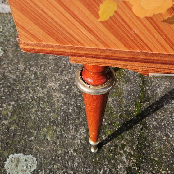 Image 1 of VALENTINES OFFER - French Mid Century Nightstand-French Vintage Bedside Table-High Gloss Finish-60s