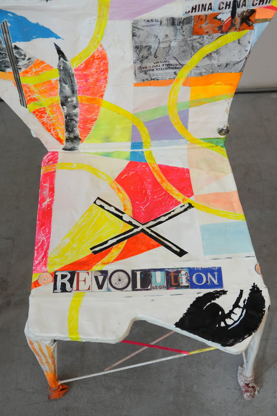 Image 1 of Set di 6 sedie Pop Art firmate da Guido Coletti (1995, firmate nel 2013)