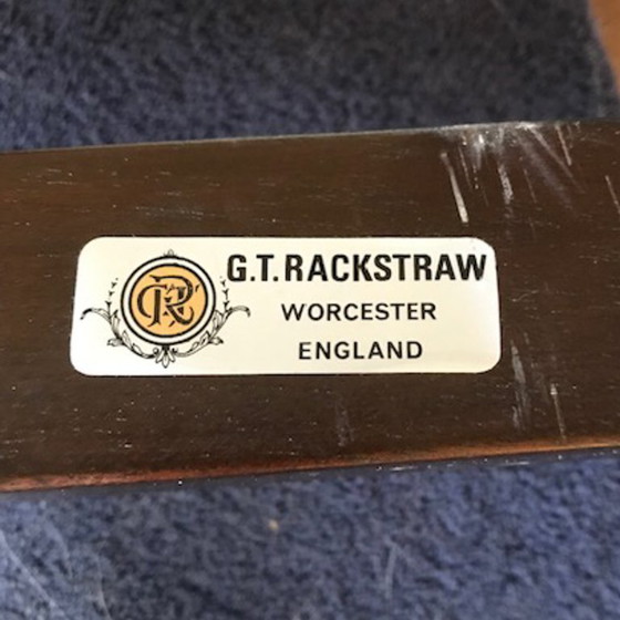 Image 1 of Vintage zwart gebeitste mahonie fauteuil uit Engeland