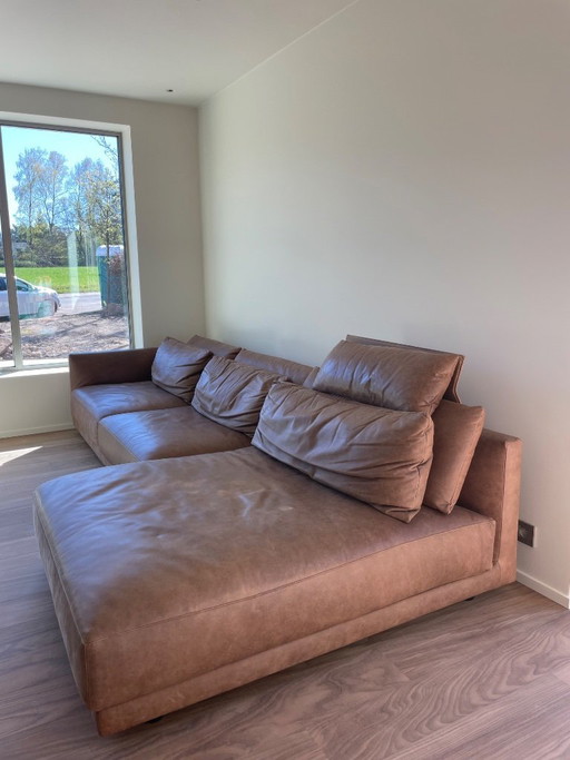 Poliform Design Leder-Vintage-Sofa