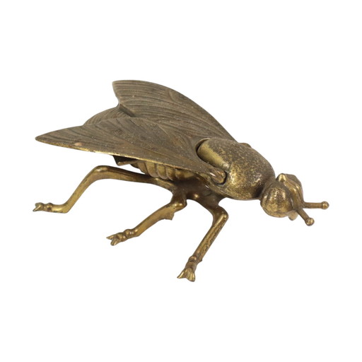 Vintage Copper Ashtray Fly