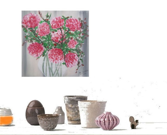 Image 1 of Flowers in Vase Painting (5)