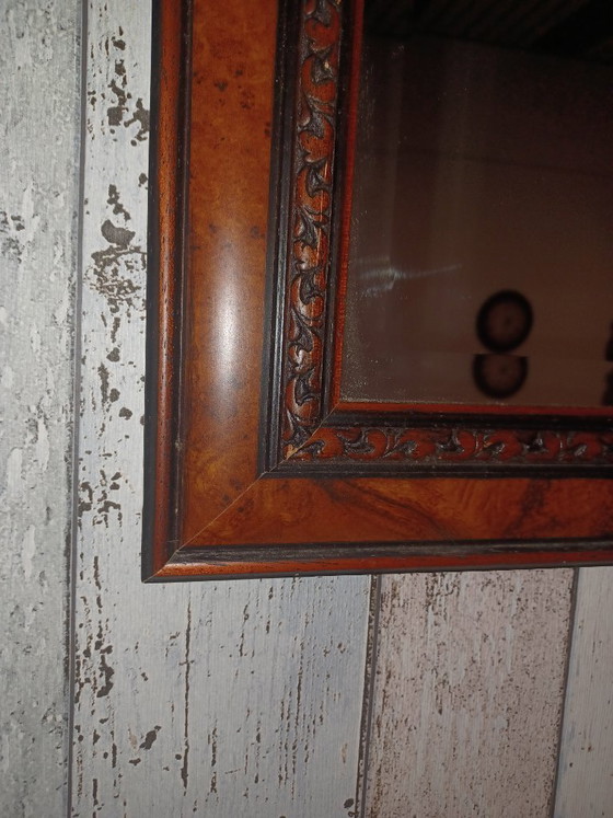 Beautiful Wall Mirror in Genuine Root Wood (71 x 51 cm) (photo 5 of 6)