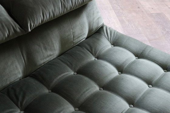 Image 1 of Le bambole bed in green velvet By Mario Bellini for B&B Italia, 1970s